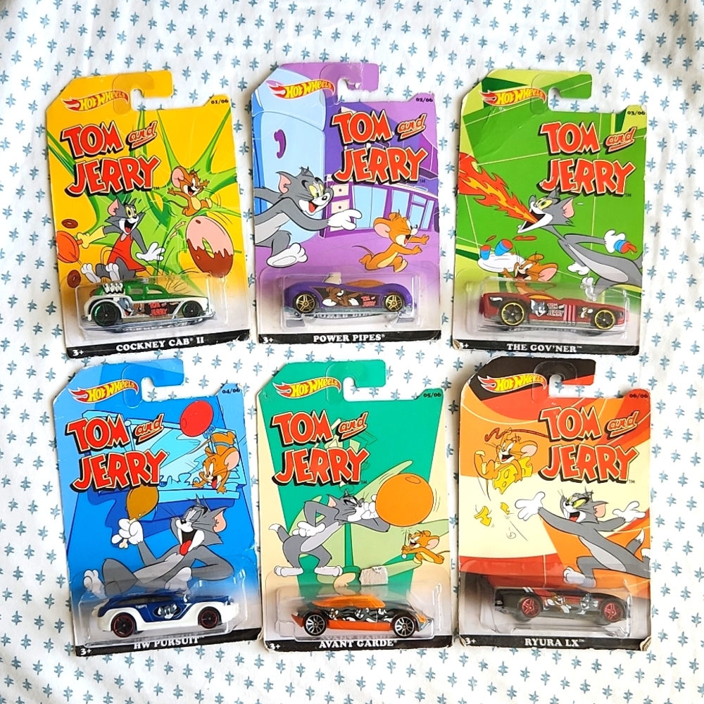 Tom & Jerry Hotwheels Set (6)
